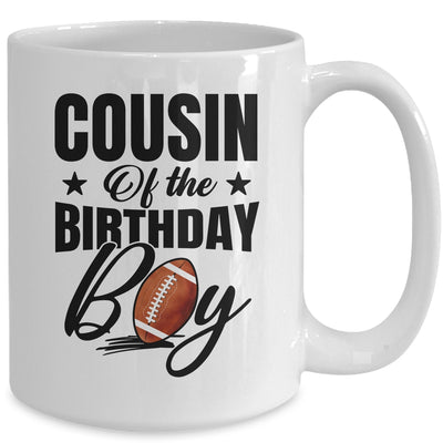 Cousin Of The Birthday Boy Football 1st Birthday Party Mug | teecentury