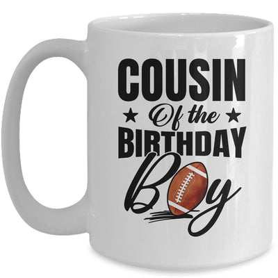 Cousin Of The Birthday Boy Football 1st Birthday Party Mug | teecentury