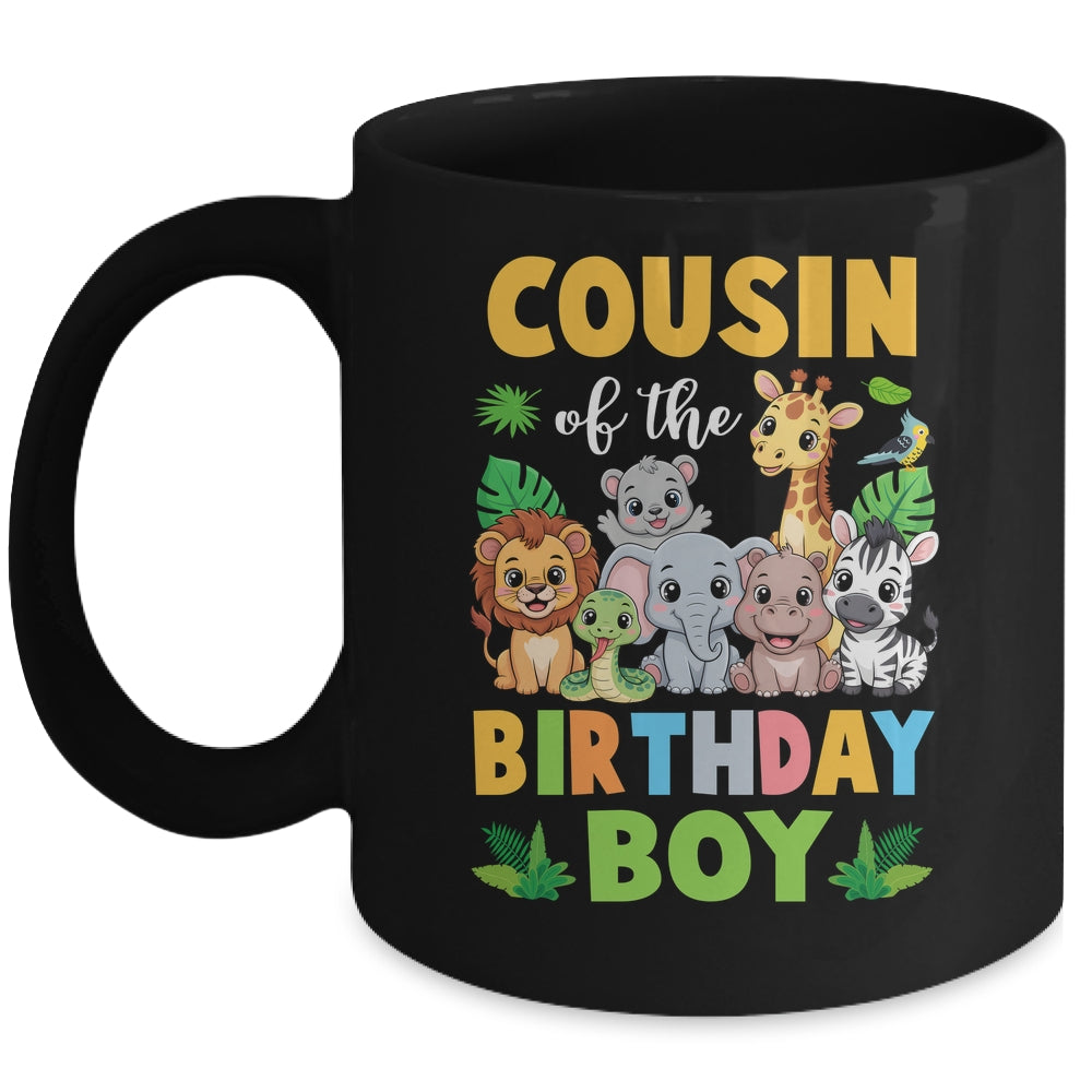 Cousin Of The Birthday Boy Kids Safari Jungle Animal Mug | teecentury