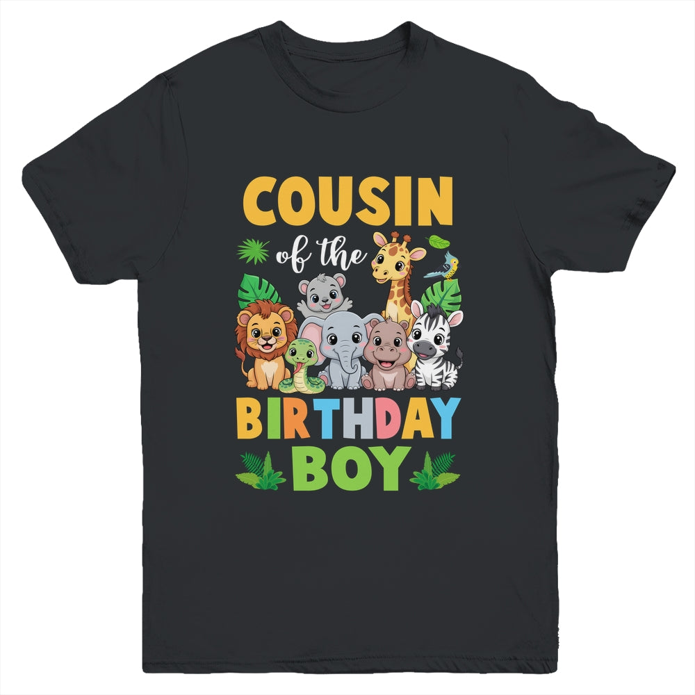 Cousin Of The Birthday Boy Kids Safari Jungle Animal Youth Shirt | teecentury