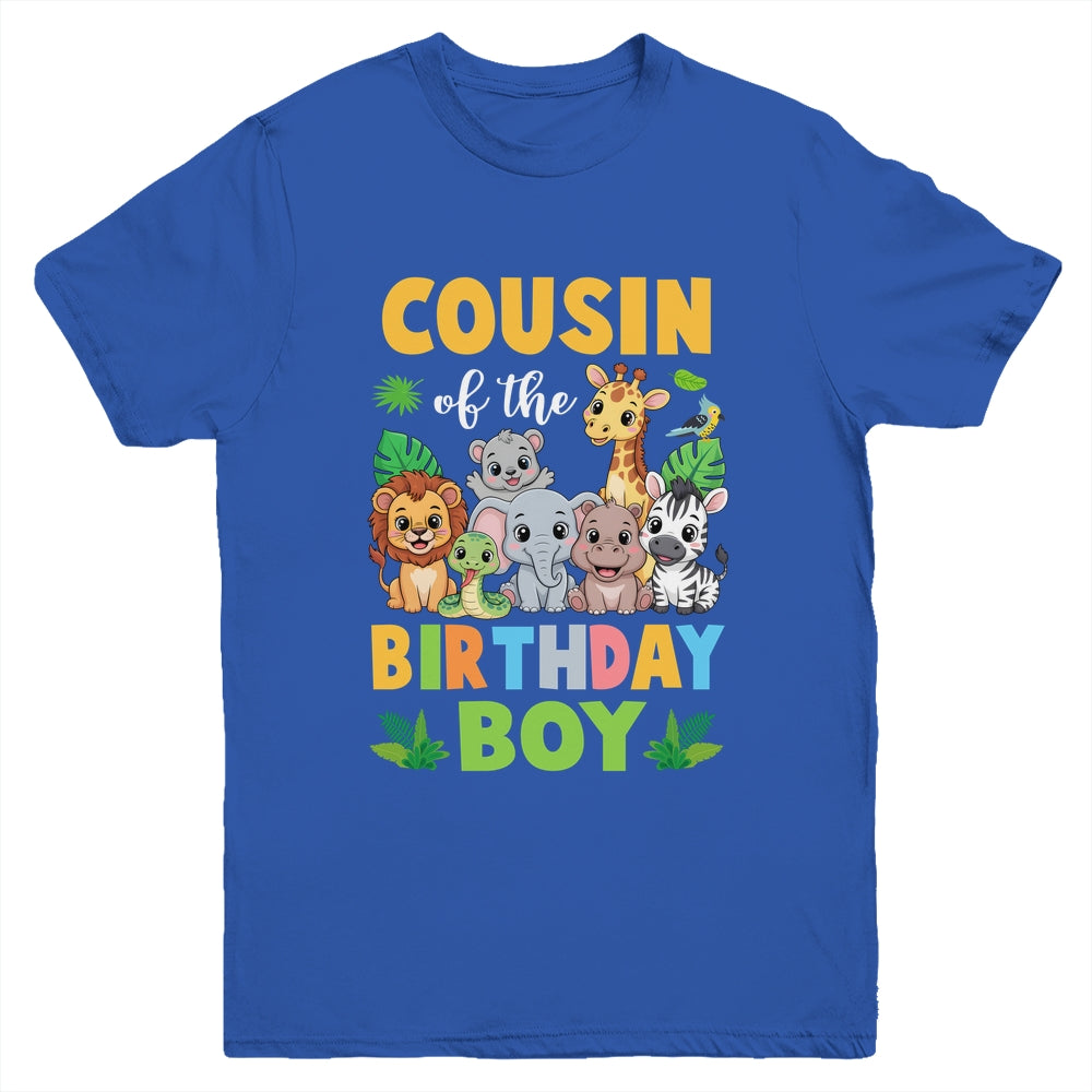 Cousin Of The Birthday Boy Kids Safari Jungle Animal Youth Shirt | teecentury