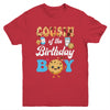 Cousin Of The Birthday Boy Milk And Cookies 1st Birthday Youth Shirt | teecentury