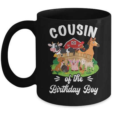 Cousin Of The Birthday Boy Party Cow Farm 1st Birthday Party Mug | teecentury