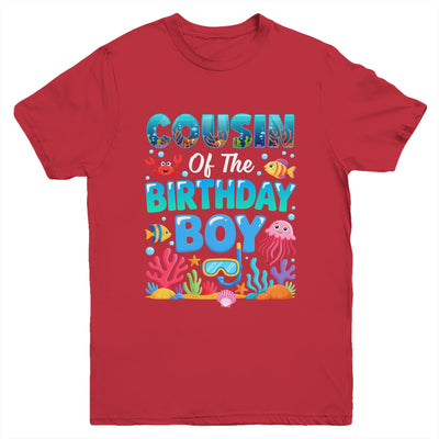 Cousin Of The Birthday Boy Sea Animals Ocean Aquarium Youth Shirt | teecentury
