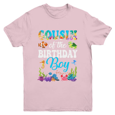 Cousin Of The Birthday Boy Sea Fish Ocean Aquarium Party Youth Shirt | teecentury