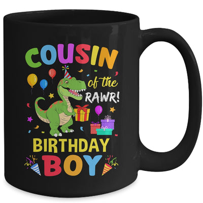 Cousin Of The Birthday Boy T-Rex Funny Dinosaur Boy Party Mug | teecentury