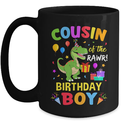 Cousin Of The Birthday Boy T-Rex Funny Dinosaur Boy Party Mug | teecentury