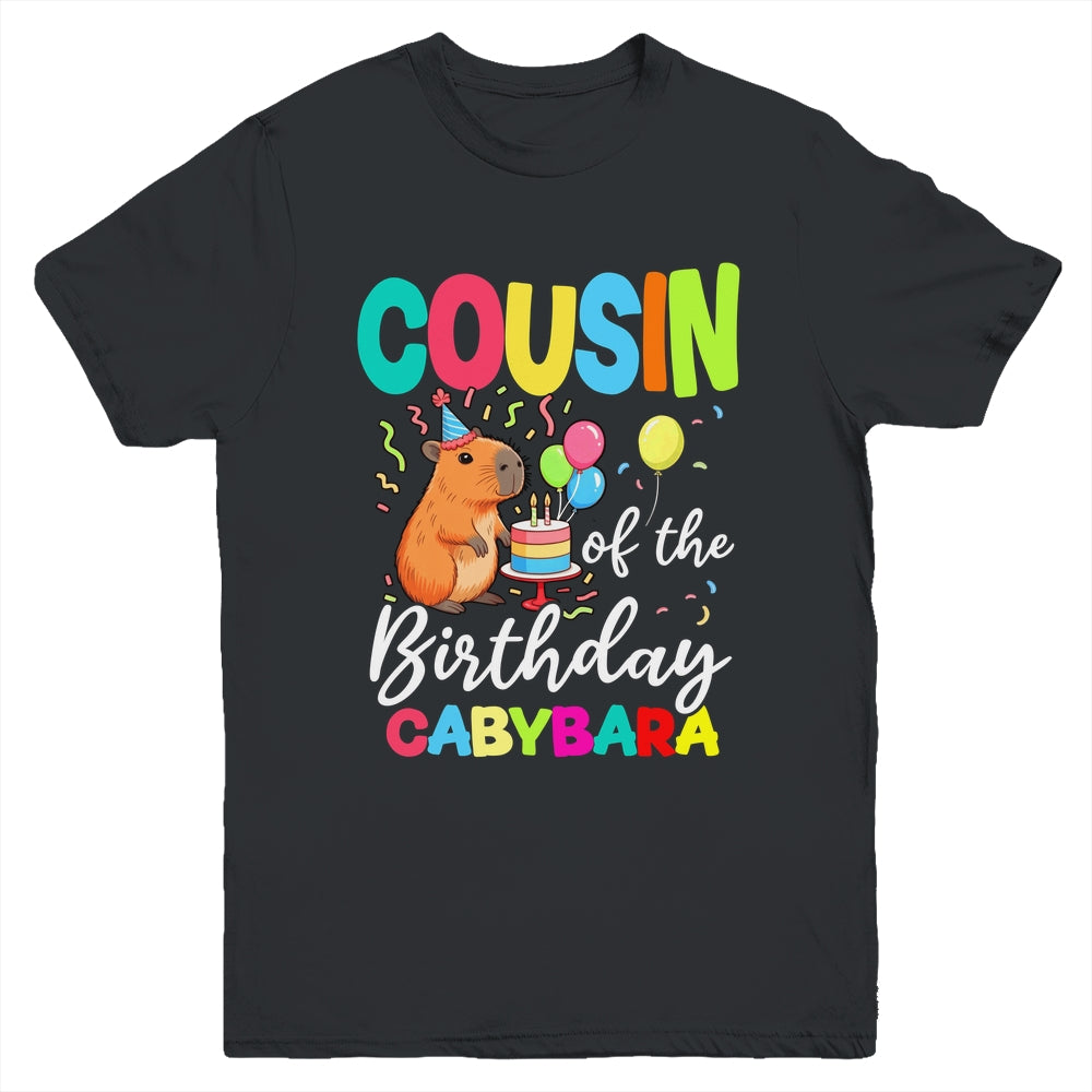 Cousin Of The Birthday Capybara Girl Bday Party Family Youth Shirt | teecentury