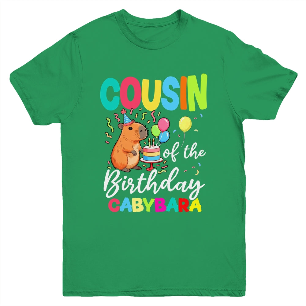 Cousin Of The Birthday Capybara Girl Bday Party Family Youth Shirt | teecentury