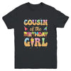 Cousin Of The Birthday Girl 1st Ice Cream Party Family Youth Shirt | teecentury
