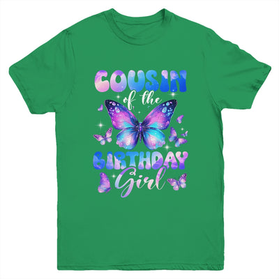 Cousin Of The Birthday Girl Butterfly Family Matching Youth Shirt | teecentury