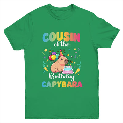 Cousin Of The Birthday Girl Capybara Bday Party Family Youth Shirt | teecentury