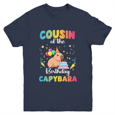 Cousin Of The Birthday Girl Capybara Bday Party Family Youth Shirt | teecentury
