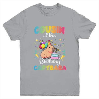 Cousin Of The Birthday Girl Capybara Bday Party Family Youth Shirt | teecentury