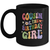 Cousin Of The Birthday Girl Groovy Party 1st Birthday Girl Mug | teecentury