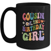 Cousin Of The Birthday Girl Groovy Party 1st Birthday Girl Mug | teecentury