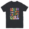 Cousin Of The Birthday Girl Groovy Party 1st Birthday Girl Youth Shirt | teecentury