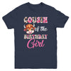 Cousin Of The Birthday Girl Highland Cow Farm 1st Birthday Youth Shirt | teecentury