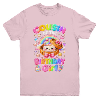 Cousin Of The Birthday Girl Kawaii Dumpling Squishy Family Youth Shirt | teecentury