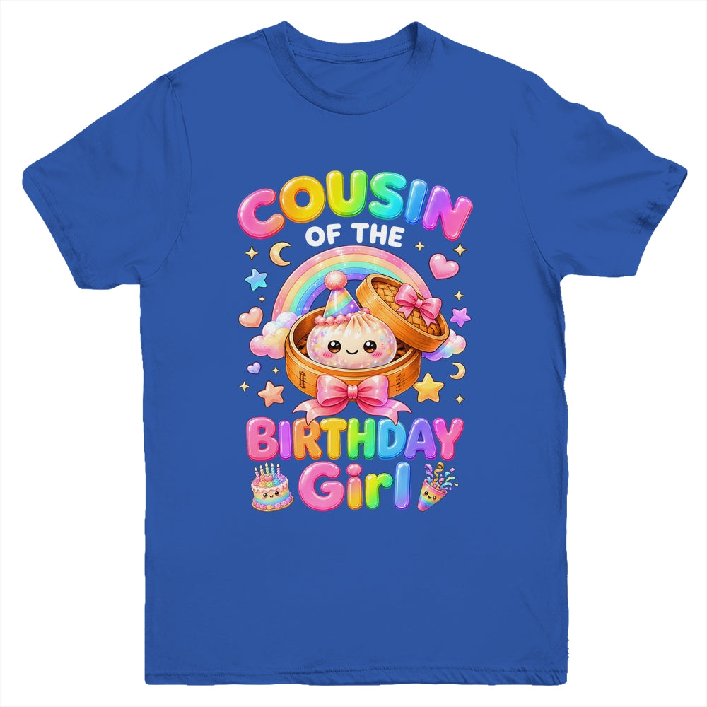 Cousin Of The Birthday Girl Kawaii Dumpling Squishy Family Youth Shirt | teecentury
