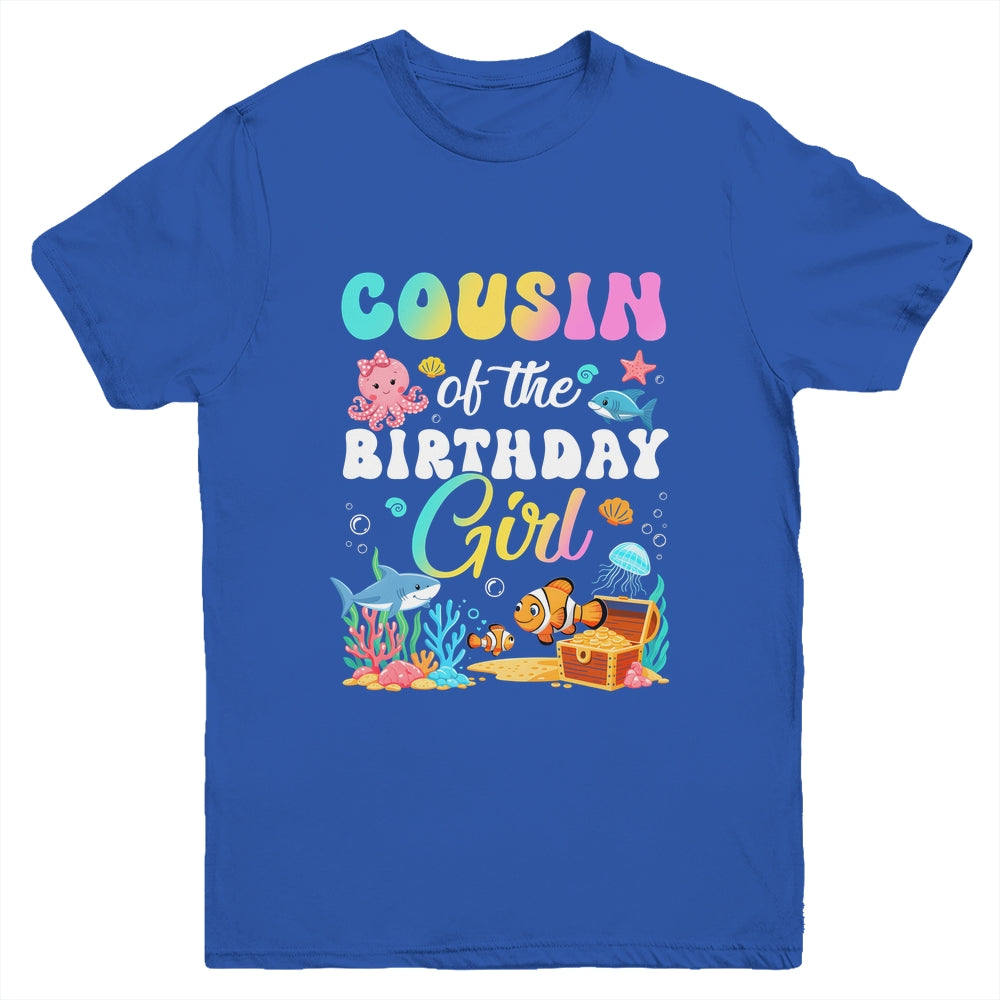 Cousin Of The Birthday Girl Sea Fish Ocean Aquarium Youth Shirt | teecentury