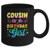 Cousin Of The Birthday Girl Tie Dye 1st Birthday Family Mug | teecentury