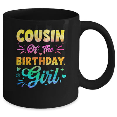 Cousin Of The Birthday Girl Tie Dye 1st Birthday Family Mug | teecentury