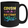 Cousin Of The Birthday Girl Tie Dye 1st Birthday Family Mug | teecentury