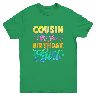 Cousin Of The Birthday Girl Tie Dye 1st Birthday Family Youth Shirt | teecentury