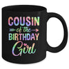 Cousin Of The Birthday Girl Tie Dye 1st Birthday Girl Family Mug | teecentury