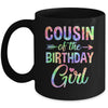 Cousin Of The Birthday Girl Tie Dye 1st Birthday Girl Family Mug | teecentury