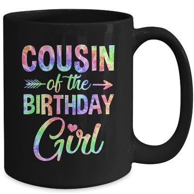 Cousin Of The Birthday Girl Tie Dye 1st Birthday Girl Family Mug | teecentury