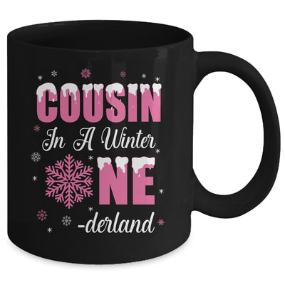 Cousin Of The Birthday Girl Winter Onederland 1st Birthday Mug | teecentury