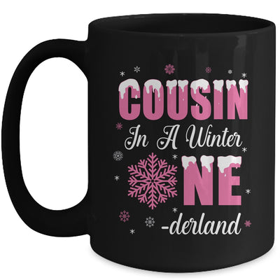 Cousin Of The Birthday Girl Winter Onederland 1st Birthday Mug | teecentury