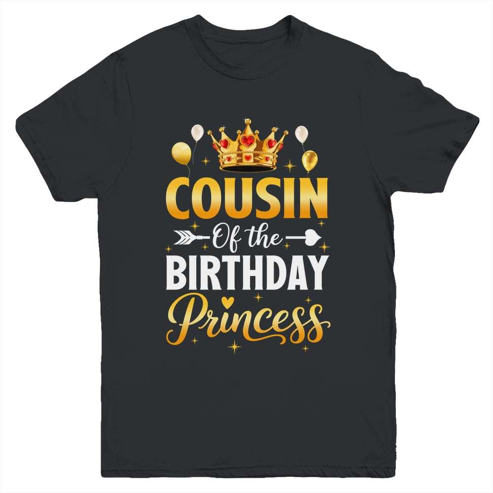 Cousin Of The Birthday Princess Birthday Girl Family Kid Youth Shirt | teecentury