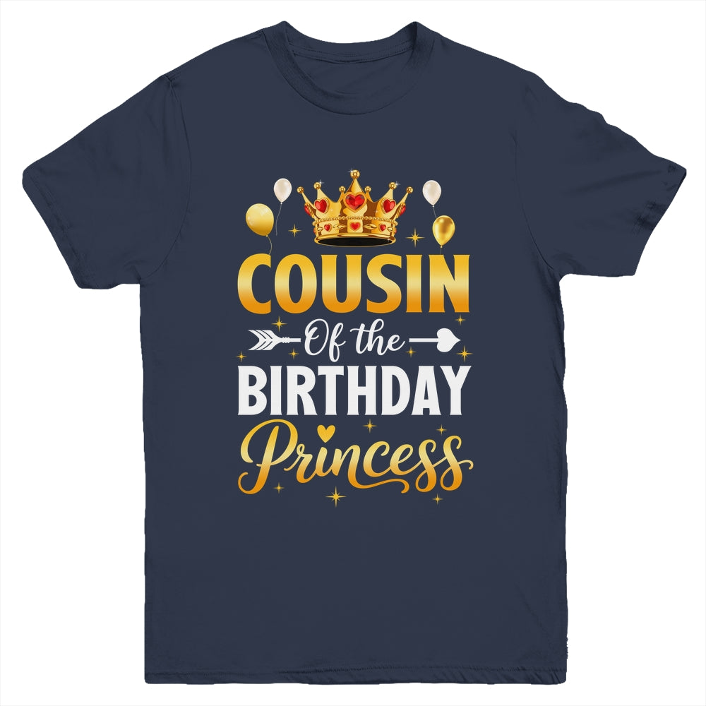 Cousin Of The Birthday Princess Birthday Girl Family Kid Youth Shirt | teecentury