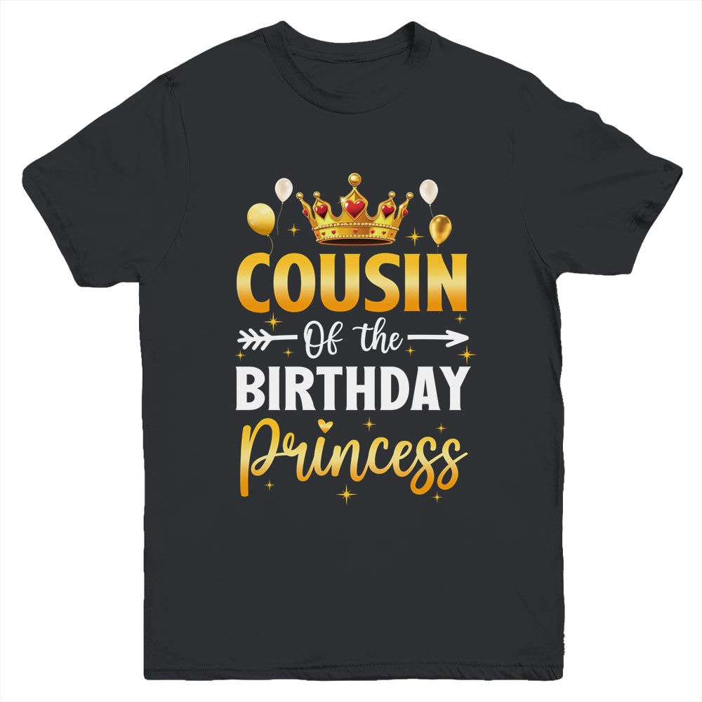 Cousin Of The Birthday Princess Birthday Girl Party Family Youth Shirt | teecentury