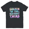 Cousin Of The Birthday Twins Girls Kids Party Retro Bday Youth Shirt | teecentury
