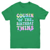 Cousin Of The Birthday Twins Girls Kids Party Retro Bday Youth Shirt | teecentury