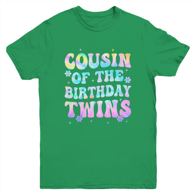 Cousin Of The Birthday Twins Girls Kids Party Retro Bday Youth Shirt | teecentury