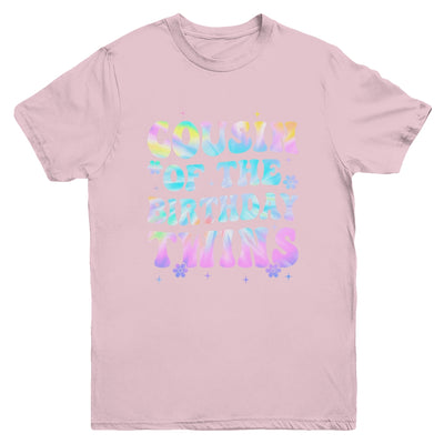 Cousin Of The Birthday Twins Girls Kids Party Retro Bday Youth Shirt | teecentury