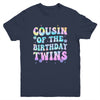 Cousin Of The Birthday Twins Girls Kids Party Retro Bday Youth Shirt | teecentury