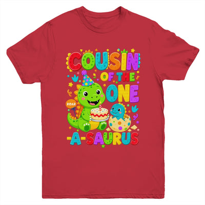 Cousin Of The One-A-Saurus 1St Birthday Boy T-Rex Dinosaur Youth Shirt | teecentury
