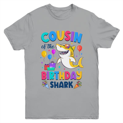Cousin Of The Shark Birthday Family Matching Party Kids Youth Shirt | teecentury