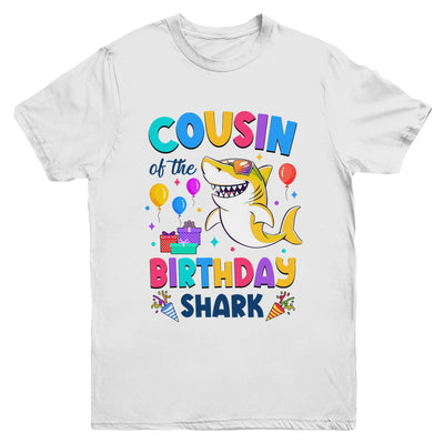 Cousin Of The Shark Birthday Family Matching Party Kids Youth Shirt | teecentury