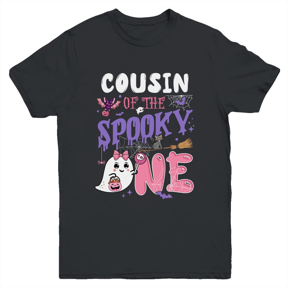 Cousin Of The Spooky One 1st Birthday Girl Halloween Ghost Youth Shirt | teecentury