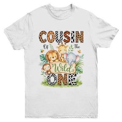 Cousin Of The Wild One First Birthday Boy Jungle Safari Youth Shirt | teecentury