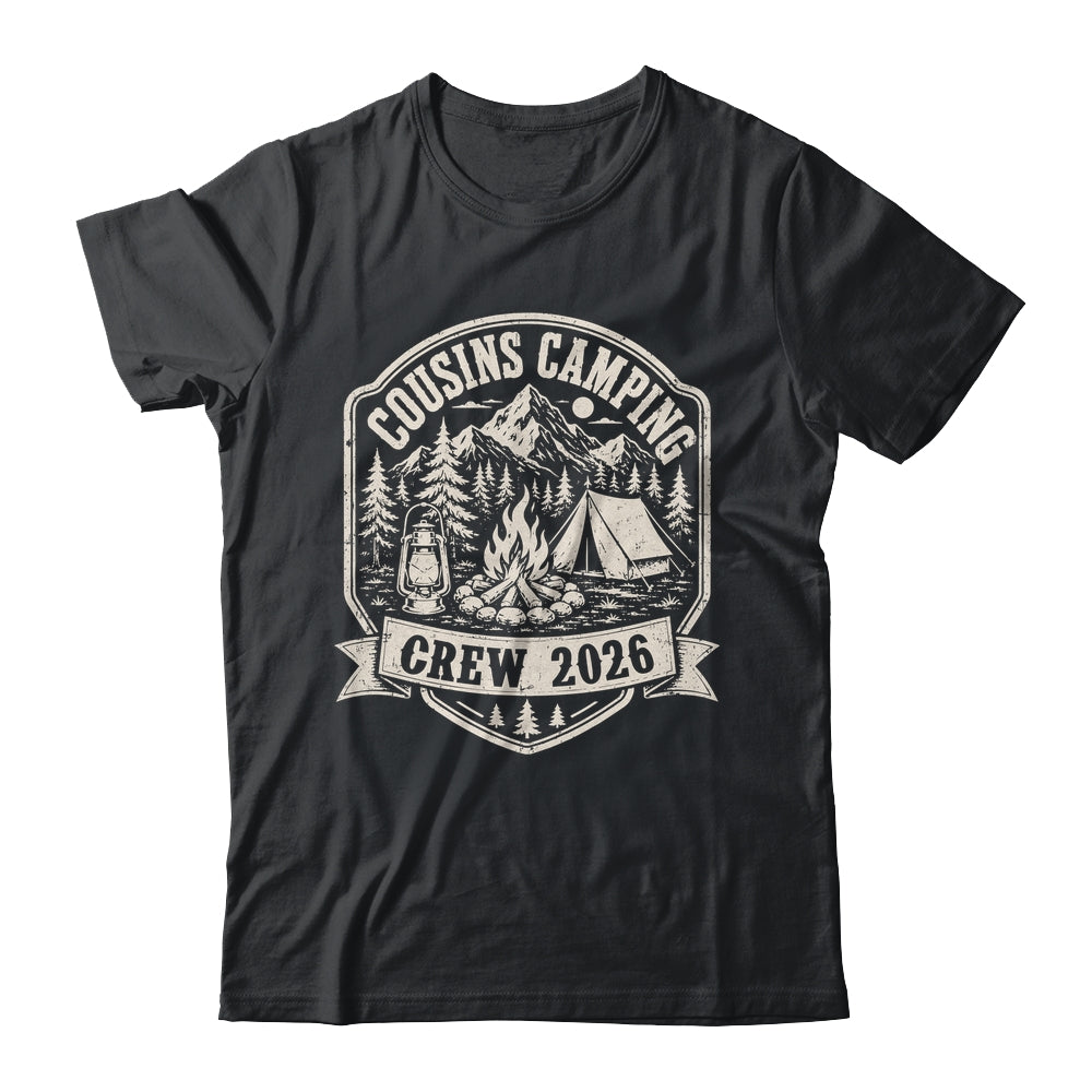 Cousins Camping Crew 2026 Summer Camp Men Women Boys Girls Shirt & Tank Top | teecentury