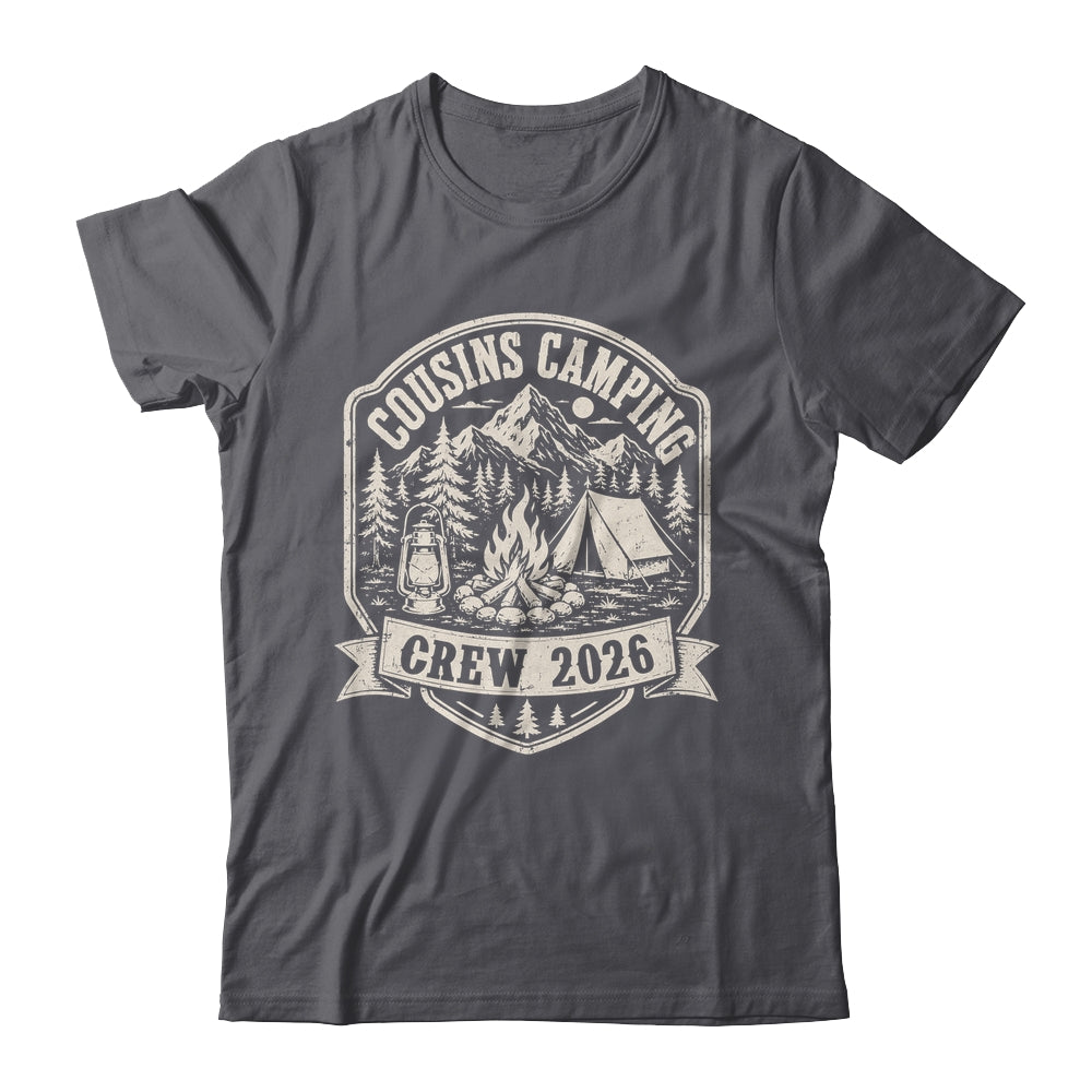 Cousins Camping Crew 2026 Summer Camp Men Women Boys Girls Shirt & Tank Top | teecentury