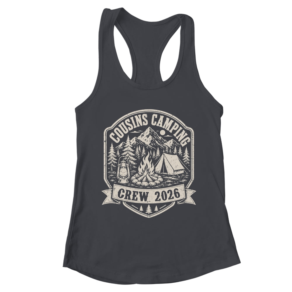 Cousins Camping Crew 2026 Summer Camp Men Women Boys Girls Shirt & Tank Top | teecentury